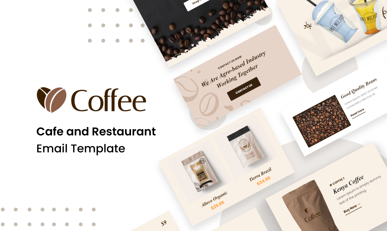 Coffee - Cafe and Restaurant Email Templates