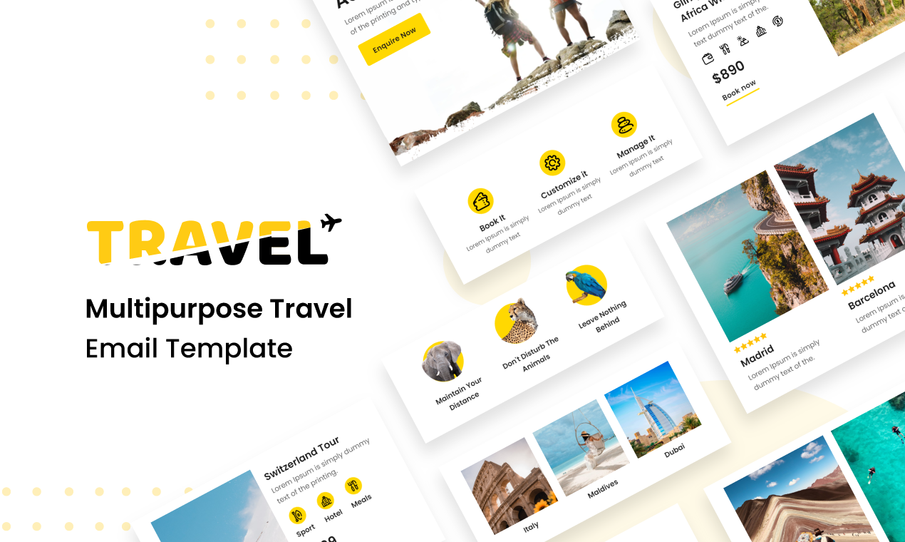 Free travel email templates