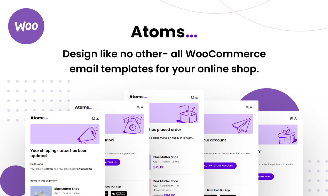 Atoms WooCommerce Email Template