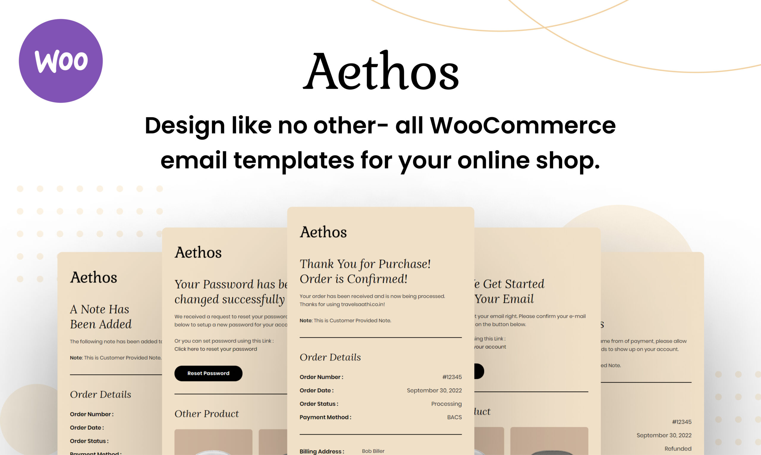 Aethos WooCommerce Email Template